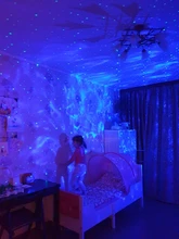 Night-Light Projector Rotation Ocean Star Sky Kids Gift 6-Colors for 360-Degree