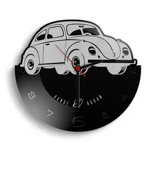 

Personalized Retro Beetle Design Wooden Wall Clock (Model 3-1)