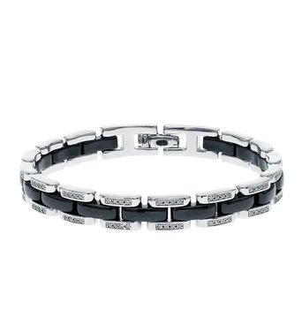 

Silver Bracelet with ceramics and cubic zirconia sunlight