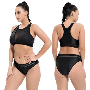 

Bikini suit large size big breasts sexy high waist three-piece split beach swimwear solid color stunning magic beach skirt