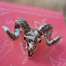 Cat Brooch Chain Collar Pins Angel Wings Crown Wolf Skull-Head Deer Multiple-Layers Vintage