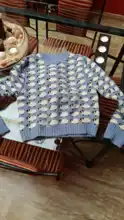 KPYTOMOA-suéter de Jacquard de punto con adornos acanalados para mujer, Jersey Vintage de manga larga con cuello redondo, Tops Chic 2020