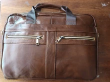 WESTAL-maletín de piel auténtica para hombre, maletín de cuero natural para ordenador portátil, 2019