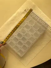 Mordoa-caja de almacenamiento de cuentas de plástico transparente con 28 ranuras, caja organizadora para herramientas de manicura de decoración de uñas, expositor de joyería