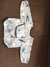 Baberos Bandana para bebé, bonitos Baberos de dibujos animados coloridos, impermeables, para comer, dibujo de manga larga, delantal, babero de autoalimentación para bebé