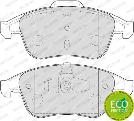 Колодки тормозные RENAULT LAGUNA III 2.0/2.0D 07- передние FEROD