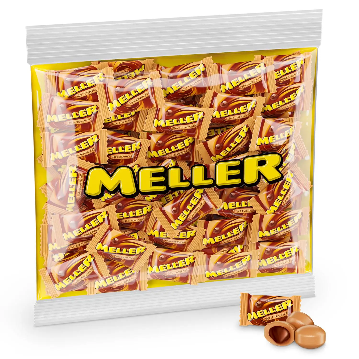 Ирис Meller с шоколадом 500г пакет | Продукты