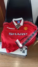 Trikot Maglia-camisetas clásicas de manga larga para hombre, camisa Retro 98 99 Beckham CANTONA KEANE SCHOLES GIGGS, 1998