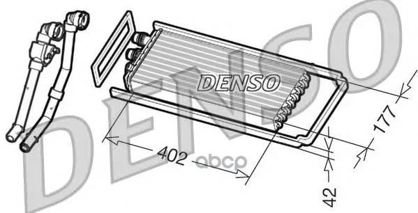 Радиатор Отопителя Denso арт. DRR12101