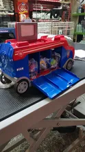 Coche de juguete de plástico de la Patrulla canina para niños, juguete de la Patrulla canina, autobús de rescate, modelo de figura de acción, regalo de cumpleaños