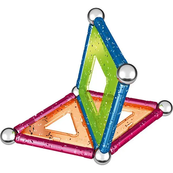 Магнитный конструктор Geomag Glitter, 22 детали
