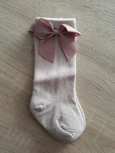 Kids Socks Bowknot Toddlers Baby-Girls Long Knee-High 100%Cotton New Big Soft 0-3-Years