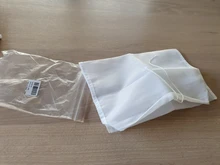 20X30cm bolsa de leche de nuez reutilizable leche de almendra bolsa filtro bien de Nylon de malla tela cerveza fría de filtro de café