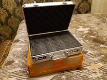 Caja de Herramientas de aluminio portátil, equipo de seguridad, estuche de almacenamiento, Maleta resistente a impactos con esponja