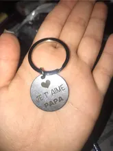 Je Taime-llavero en francés para el Día del Padre, portadocumentos, regalo para papás, etiqueta de llave de coche, regalo de recuerdo para el padre, Brelok