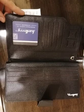 Carteras de hombre Baellerry estilo largo de alta calidad de titular de la tarjeta de hombre bolso cremallera de gran capacidad marca PU Cartera de cuero para hombres