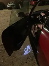 Luz de bienvenida en la puerta para el coche, lámpara sombra fantasma inalámbrica para Mini Cooper One S JCW R55 R56 R58 R59 R60 F56 F60, 2 piezas