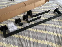 Toilet-Paper-Holder Towel-Bar Bathroom-Hardware-Set Black Robe Hook ELLEN EL990S Matte