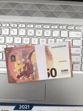 Super mismo billete tamaño Real 100 Uds 10/20/50/100/200/500 Euro Dólar inglés esterlina Clip joyería de la boda no es dinero Real