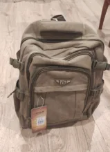 Canvas Backpack Mochila Rucksacks Notebook Schoolbags Laptop Travel-Shoulder Military