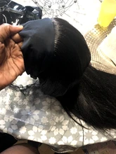 Peluca con diadema para mujer, pelo liso y negro de 16-24 pulgadas, peluca con diadema sintética Natural para mujer, peluca con diadema para uso diario