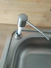 Sink Soap Dispenser Kitchen-Accessories Bathroom Stainless-Steel 300ML Brushed Manually-Press