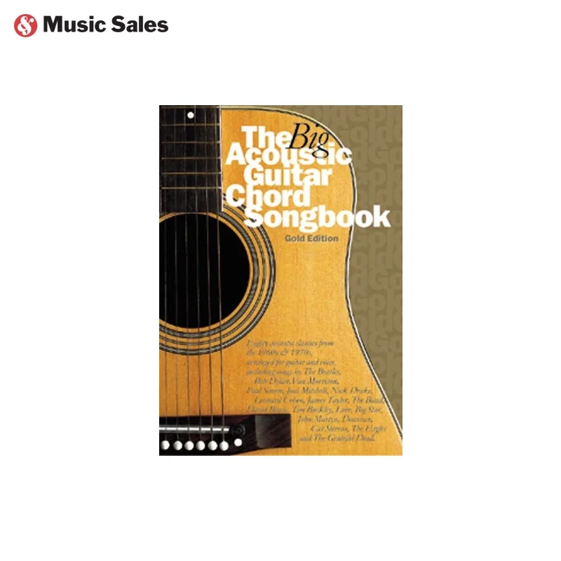 MusicSales AM967813 - THE BIG ACOUSTIC GUITAR CHORD SONGBOOK GOLD EDITION LC BOOK | Канцтовары для офиса и дома
