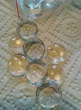 Aclovex-cabujón de cristal transparente para fabricación de joyas, cabujones redondos con parte trasera plana de 12mm, 20mm y 25mm, 1 paquete