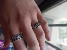 Huitan-Anillo de defensa de Mitología nórdica para hombre, tótem de lobo gigante, moda Hip Hop, Rock, Unisex, regalo Punk