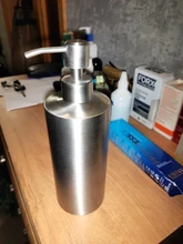 Soap-Dispenser Pump-Bottle Detergent Round-Shampoo Foam Stainless-Steel Bathroom Kitchen