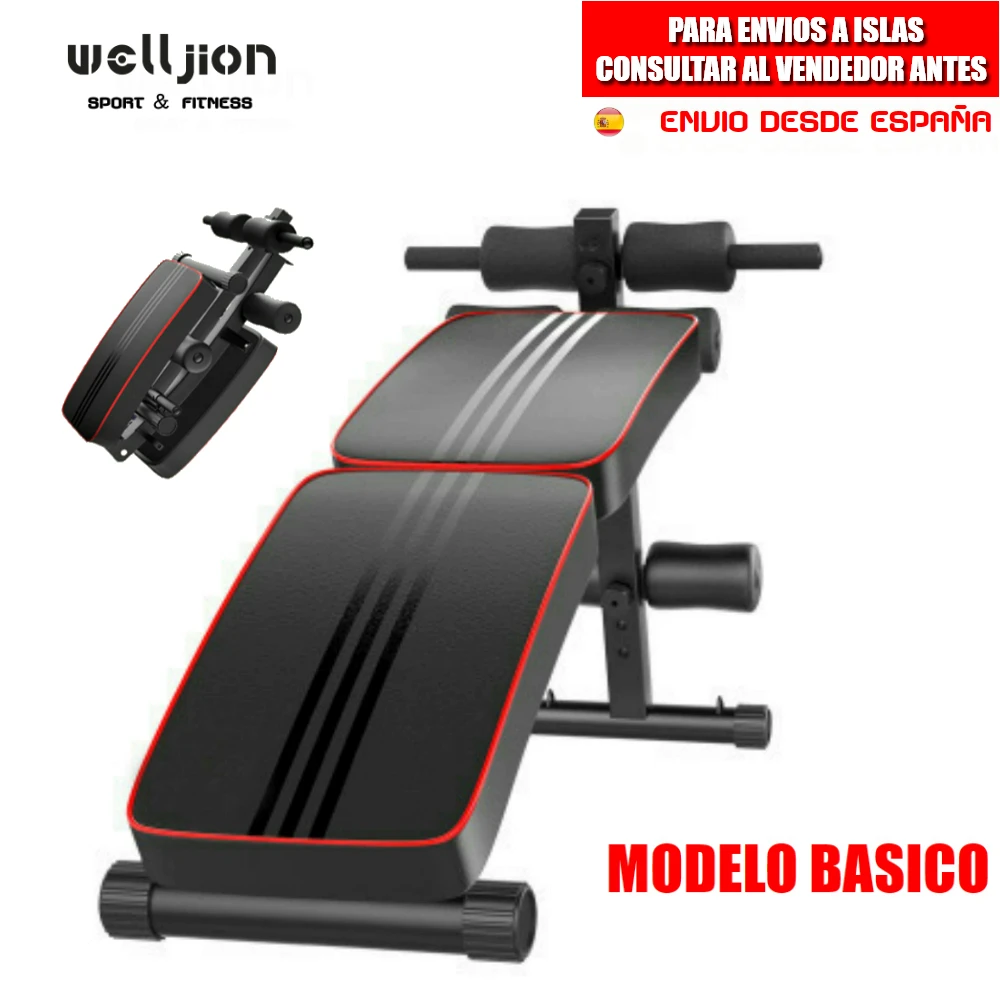FOLDING FITNESS BENCH, FOR ABDOMINAL EXERCISE, MUSCULATION, ABDOMEN
