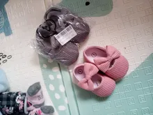 Zapatos de punto con lazo para bebé, calzado de algodón para recién nacido, primeros pasos, suela suave antideslizante, para primavera y otoño