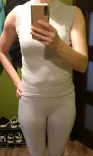 Knitted Vest Tank-Tops Bottoming Elasticity Half-High-Collar Sexy Female Summer Women Sleeveless