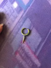 Pendientes pequeños de arcoíris de Playa de Ley 925 para mujer, con personalidad, animal, serpiente, abeja, mariposa, de plata y oro, 1 unidad