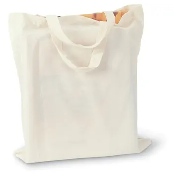 

Lot 25 PCs shopping Bag short handles MARK beige Measures 38X0, 2X42 CM