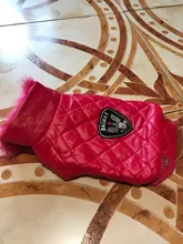 New Arrival Noble Pet Dogs Winter Vest Coat Fur Collar Russia Classic Dogs Clothing Soft