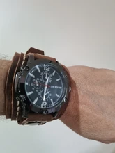 Jessingshow-Reloj de pulsera de cuarzo para hombre, cronógrafo de lujo, estilo Punk, de cristal azul, a la moda