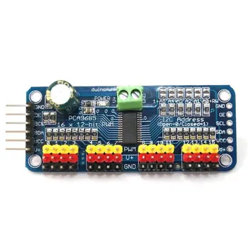 

Servos controller 16 channel 12-bit pwm I2c pca9685 [ARDUINO COMPATIBLE]