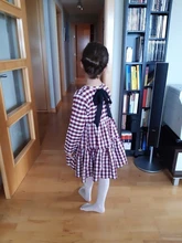 Dress For girls Big Bow Girls Dress Casual Plaid Dress Girl 2020 Autumn Spring Kids Dresses
