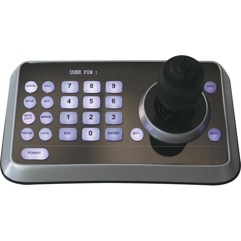 RS232 VISCA Joystick Pan Tilt Zoom Controller RS485 Pelco PTZ Camera Controller