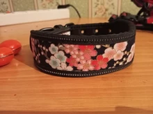 Dog-Collar Pitbull German Shepherd Reflective Nylon Padded Breathable Striped Large Medium