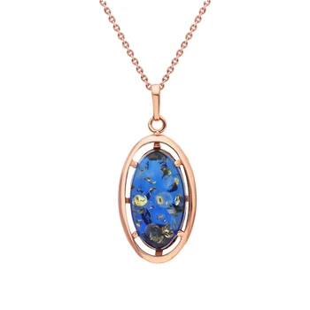 

Silver Pendant with amber sunlight