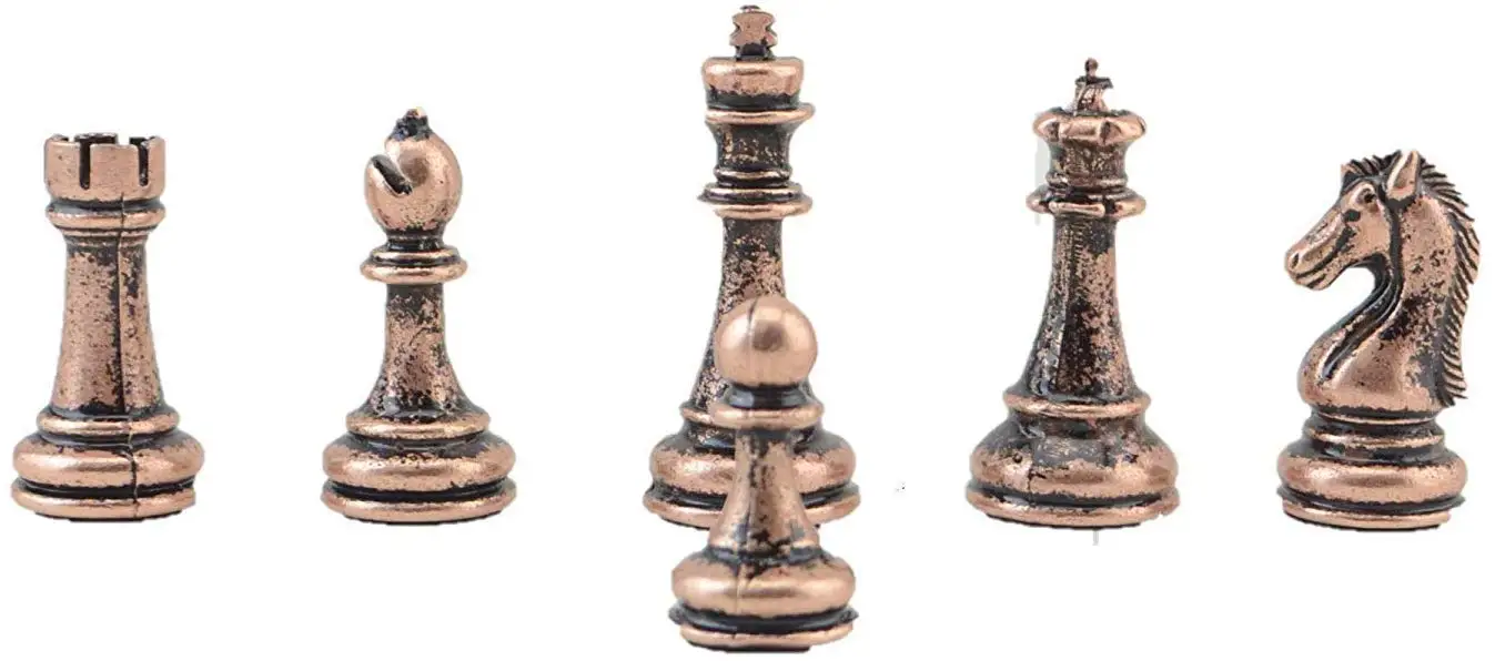 Collectible Chess Set King 7.5 cm Ebonised Wooden 32 Chess Pieces