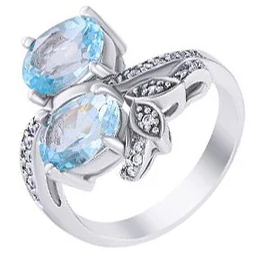 

Jay VI ring with Topaz and cubic zirconia
