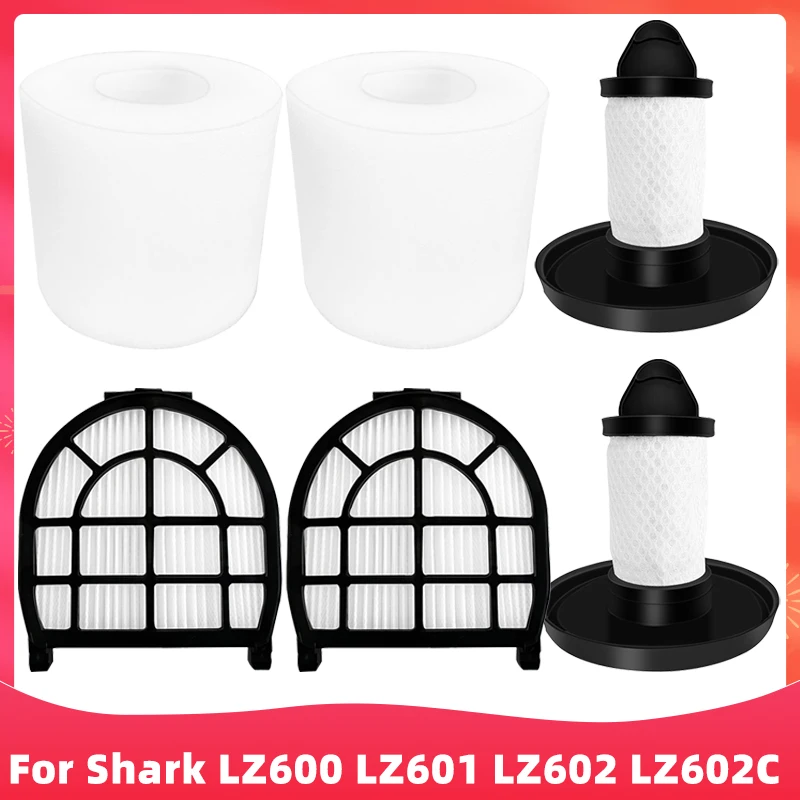 Replacement Pack Foam Felt Filters And Post Motor Hepa Filter For Shark