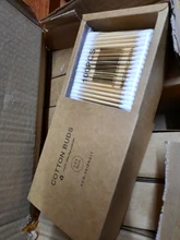 200 unids/caja de doble cabeza hisopo de algodón palos de bambú algodón desechable Capullos de algodón para belleza maquillaje nariz y orejas de limpieza