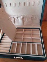 Joyero de cuero de alta capacidad para mujer, organizador de joyas de viaje, multifunción, collar, pendientes, caja de almacenamiento de anillo, regalos para mujer