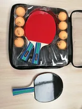Conjunto de raqueta de tenis de mesa juego de raqueta de tenis de mesa suministros deportivos raqueta de tenis de mesa portátil cuatro raquetas de tenis de mesa