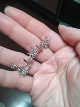 Bohemian sin Piercing para la oreja, de estrás de cristal Cuff Wrap Clip de perno pendientes para mujer niña moda pendientes joyas Bisutería