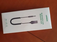 UGREEN-receptor inalámbrico de música para coche, adaptador manos libres con Bluetooth 5,0, Audio AUX, Conector de 3,5mm, transmisor BT